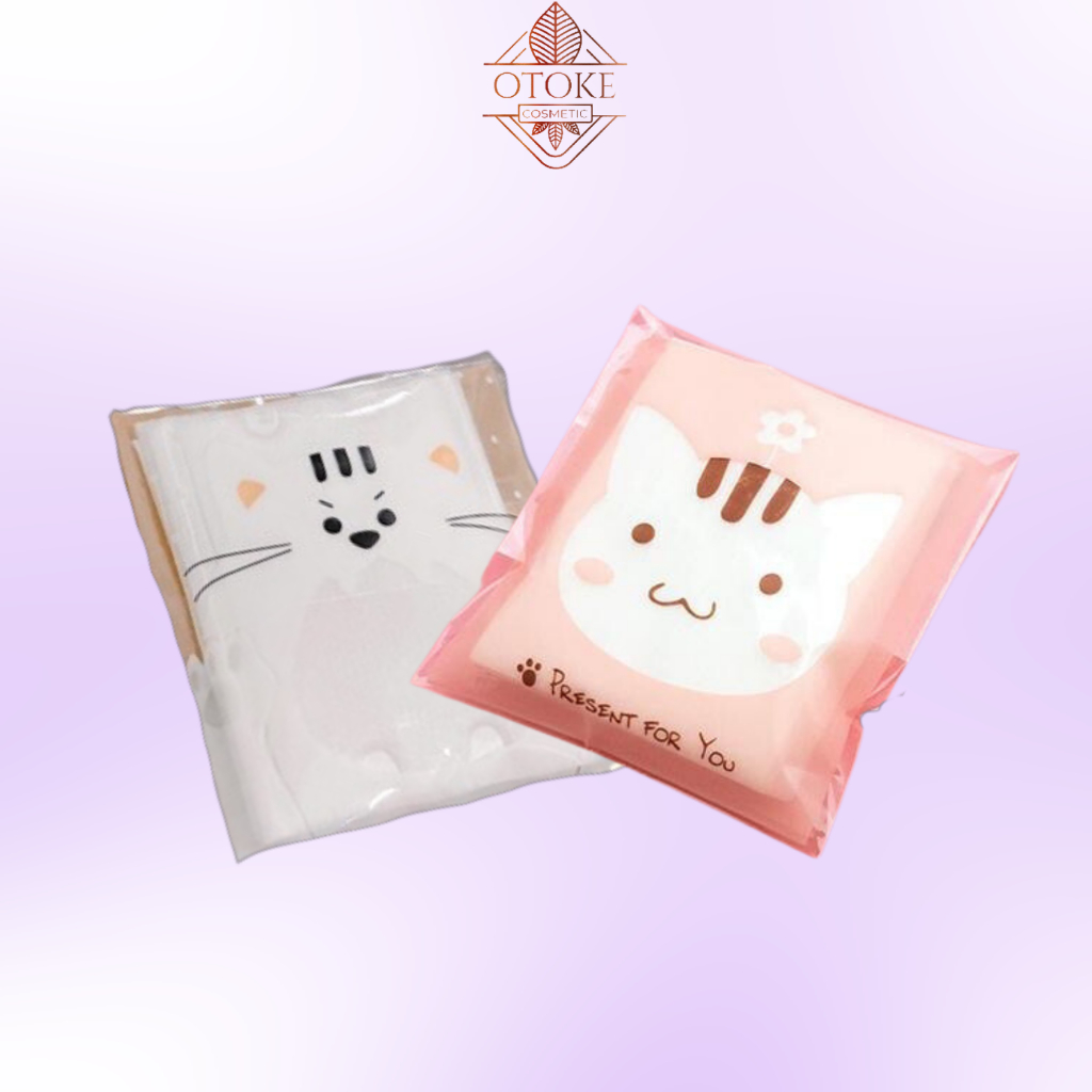 Bông tẩy trang mini du lịch túi 7*7cm