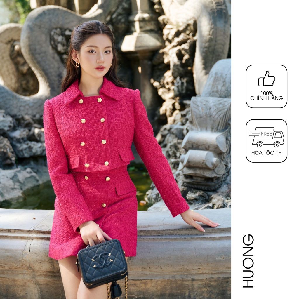 Set khoác và chân váy Charlotte Tweed Jacket HUONG BOUTIQUE BSVEST07