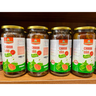 Chanh đào ngâm mật ong đường phèn nhà làm