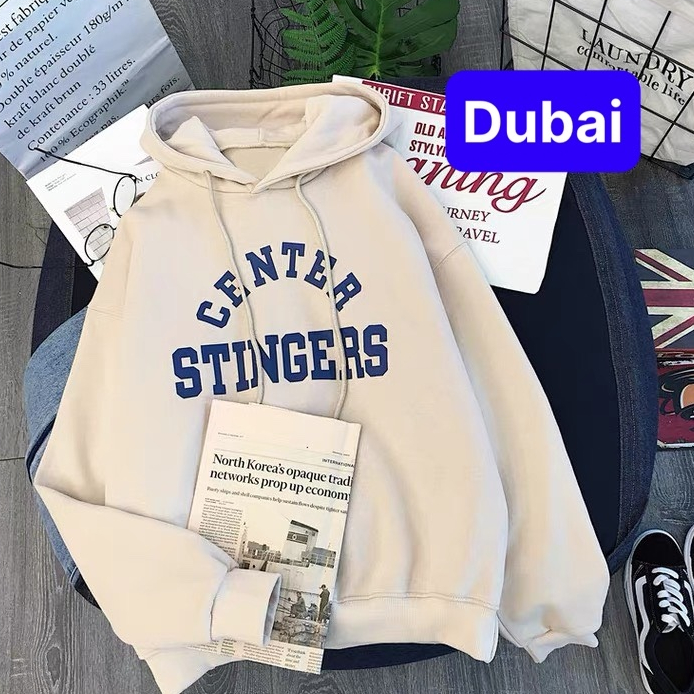 ÁO KHOÁC HOODIE NAM NỮ STRINGGER CHẤT NỈ DÀY PHOM FROM RỘNG CHỐNG LẠNH NẮNG NÓNG ĐÔNG HÈ PHONG CÁCH SÀNH ĐIỆU - DUBAI FA