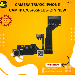 Camera trước thay thế cho iphone 6s/6s plus/6 plus - zin new bảo hành 3 tháng