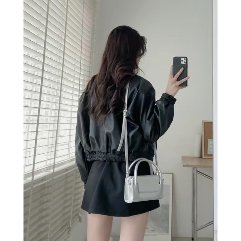 ÁO KHOÁC DA LỬNG BO CHUN