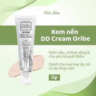 KEM NỀN TỰ NHIÊN DD CREAM ORIBE SPF 50+, PA++++ DƯỠNG TRẮNG DA GIẢM NẾP NHĂN 6 IN 1 TYPE 25G [MẪU MỚI]