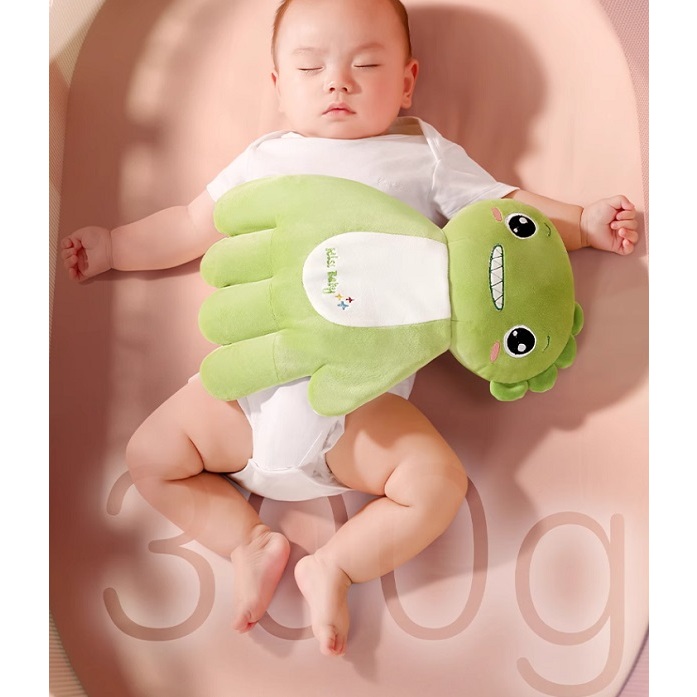 Gối bàn tay xoa dịu, ôm, chặn, chống giật mình cho trẻ sơ sinh hình thú