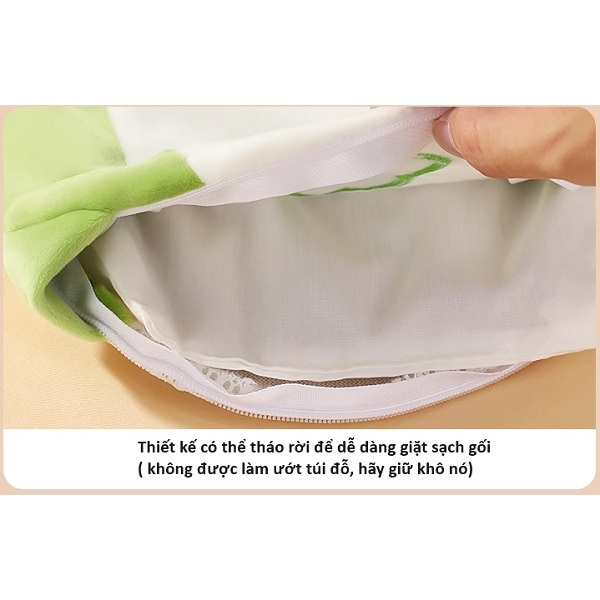 Gối bàn tay xoa dịu, ôm, chặn, chống giật mình cho trẻ sơ sinh hình thú