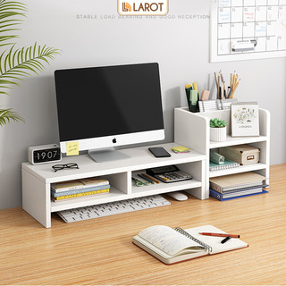 Kệ sách đa năng để bàn làm việc, kệ PC để máy tính 3in1 thương hiệu Larot- LP184