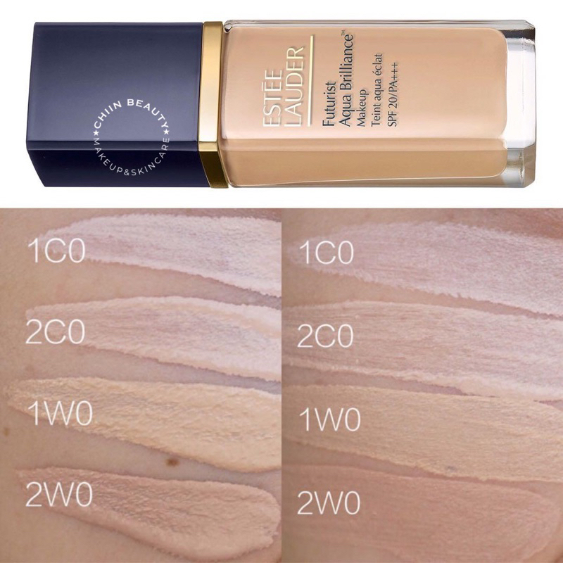 Tone 1C0, 1W0 - Kem nền ESTEE LAUDER Futurist Aqua Brilliance Make Up Foundation ChiinBeauty