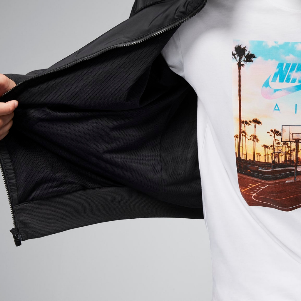 NinekeOnstock - Áo Khoác Gió Nam, Áo Khoác Nike Windrunner Hooded Full Zip Jacket - Đen