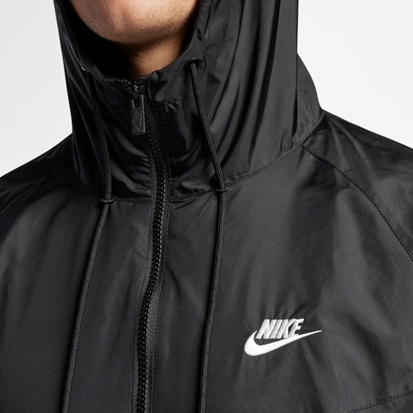 NinekeOnstock - Áo Khoác Gió Nam, Áo Khoác Nike Windrunner Hooded Full Zip Jacket - Đen