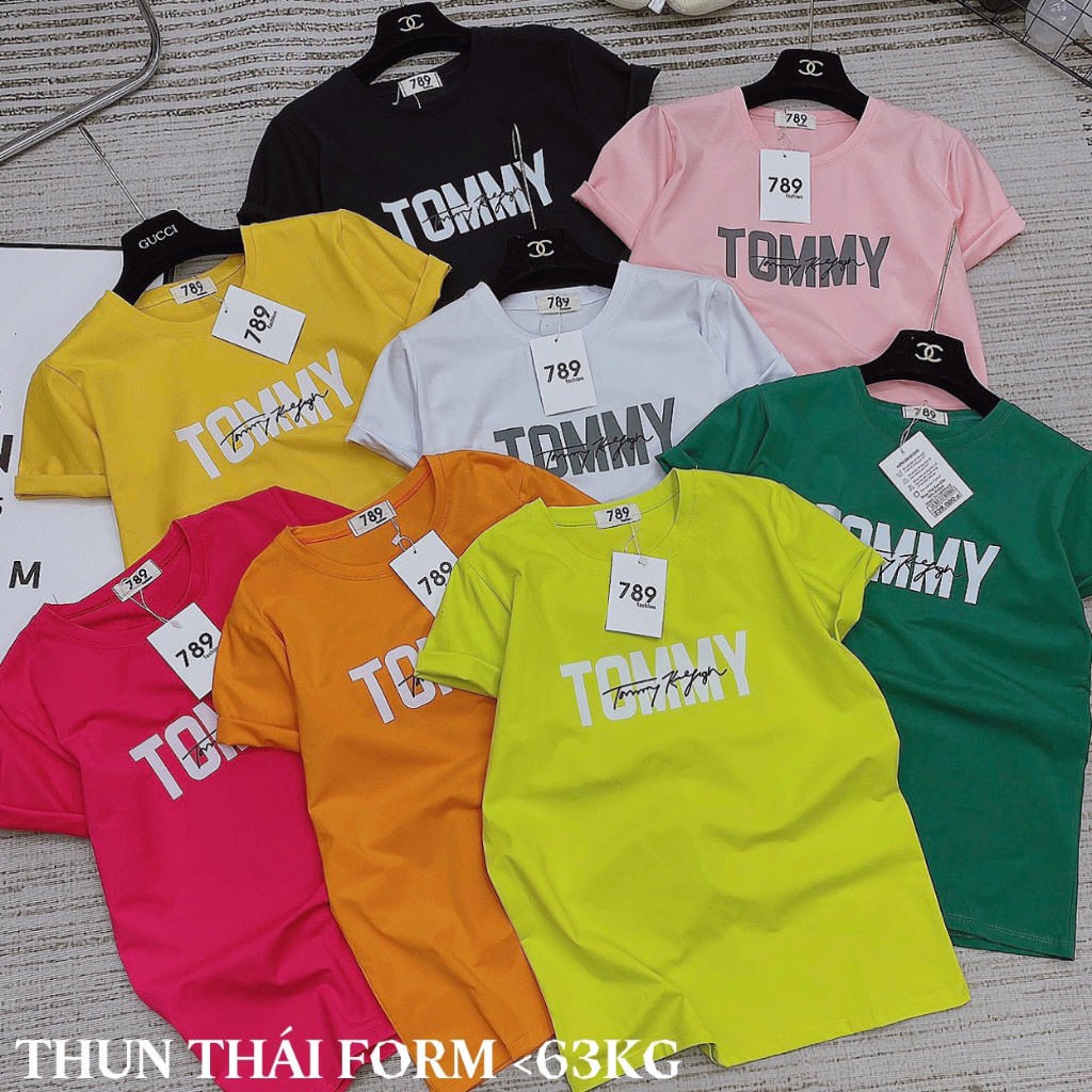 Áo thun thái in chữ form rộng vải dày xịn