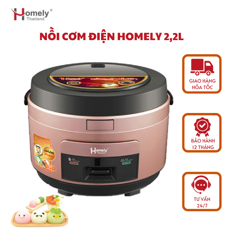 Nồi cơm điện, nồi cơm Homely HL-010, nồi cơm gia đình tiện dụng Homely Thailand