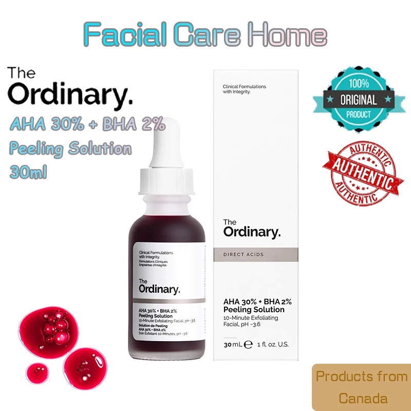 Tinh Chất Peel da The Ordinary AHA 30%+BHA 2% Peeling Solution 30ml