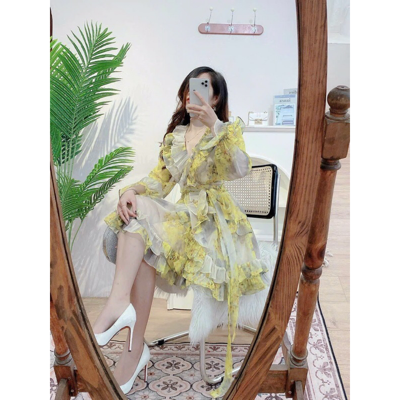 Đầm voan nữ bánh bèo