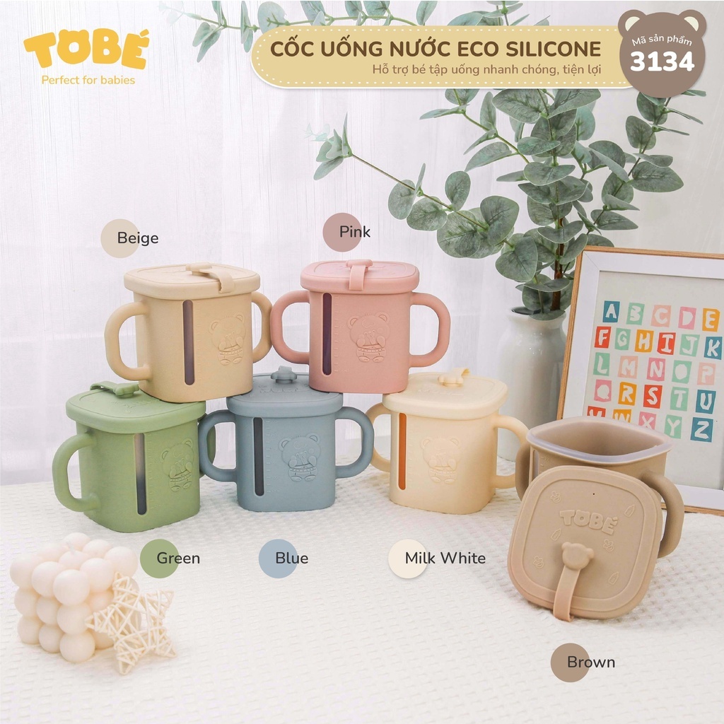 Cốc uống nước Eco silicone Tobé MS 3134