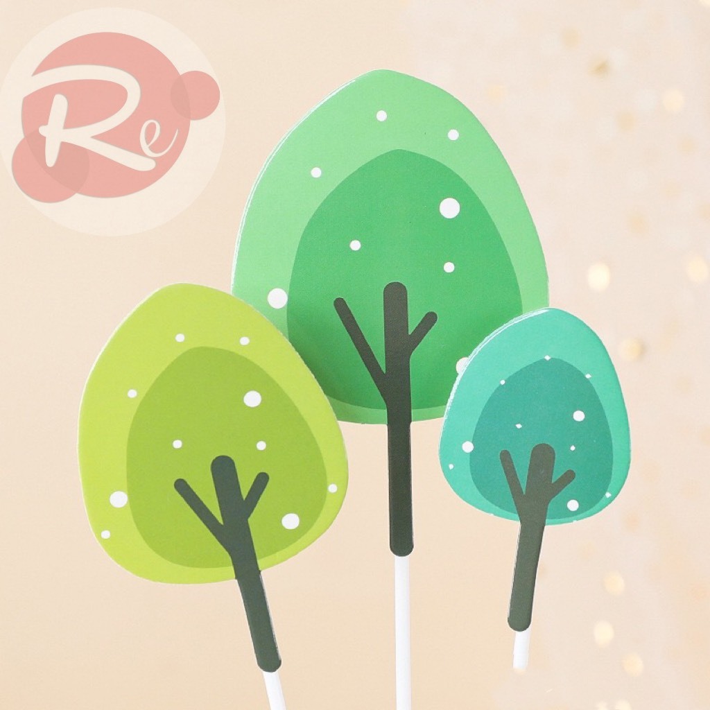 – SCG Cây xanh - Trang trí bánh sinh nhật bánh kem