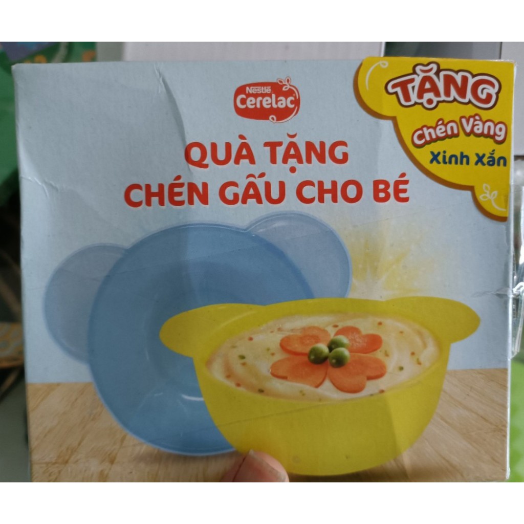 Chén ăn dặm hình gấu cực yêu cho bé