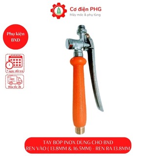 Tay bóp Inox bình phun thuốc dùng cho bình phun thuốc | Ren đa năng 16 mm - 13 mm | Bình xịt điện