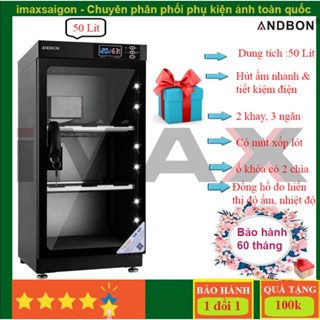 TỦ CHỐNG ẨM ANDBON AD-50S, 50LÍT + QUÀ TẶNG