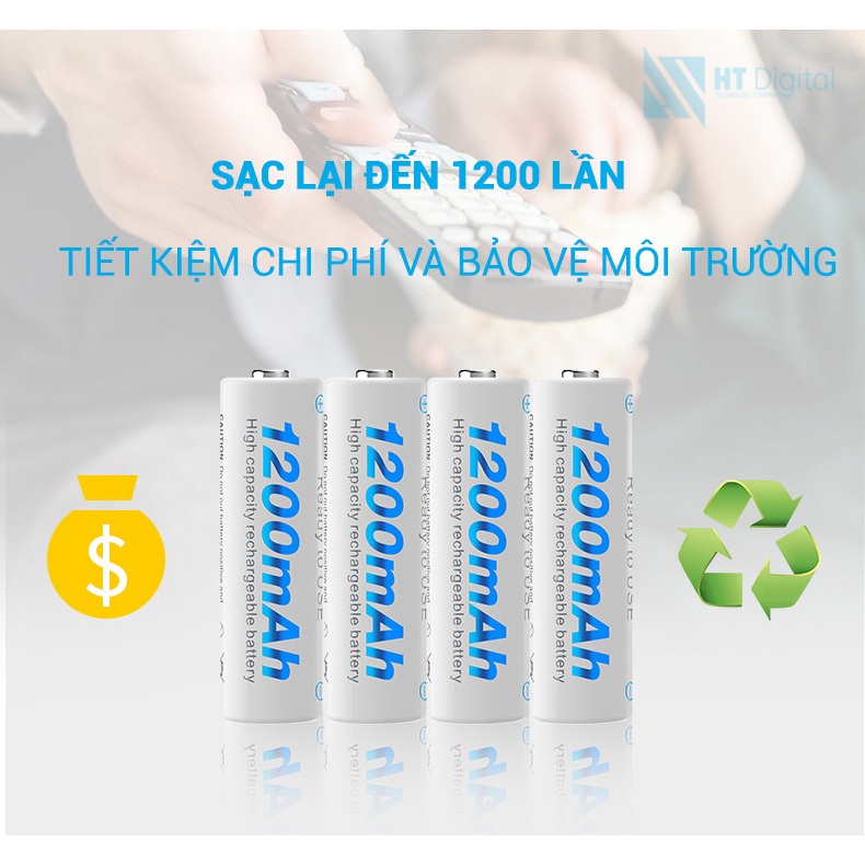 Bộ Sạc 8 pin AA AAA Beston C9024, Mẩu mới 2023 sạc nhanh,tự ngắt khi đầy, đèn LED báo thông minh, dùng cho micro ,remote