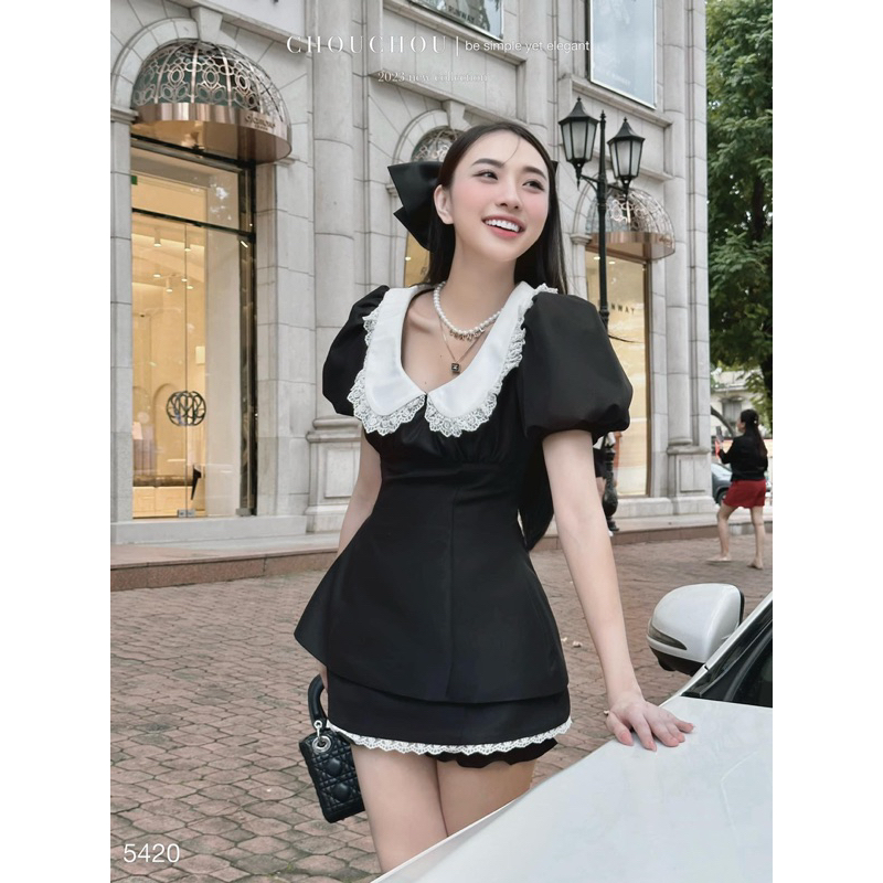 Set tapta phối viền ren