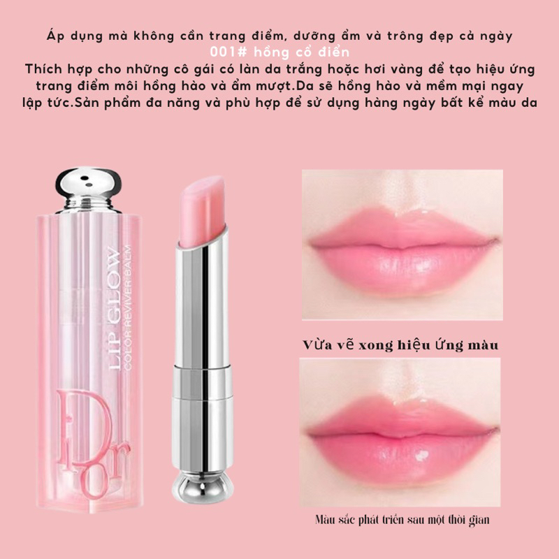 Son dưỡng Dior Addict Lip Glow 1.5g chính hãng cấp ẩm và dưỡng hồng môi Bad Girl