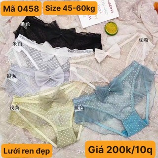 Combo 10 quần lót nữ ren nơ sexy mã 0458