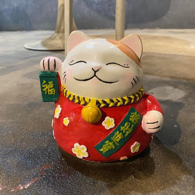 TƯỢNG TÔ MÀU CHÚ MÈO THẦN TÀI SIZE ĐẠI