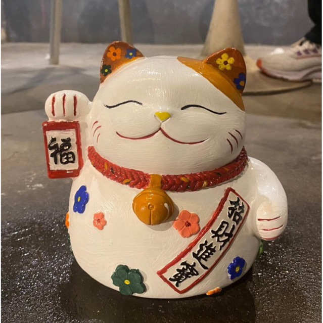 TƯỢNG TÔ MÀU CHÚ MÈO THẦN TÀI SIZE ĐẠI