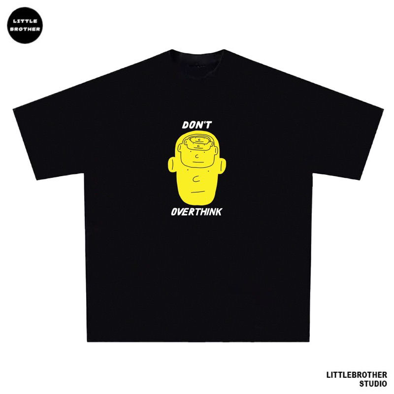 Áo thun DON’T OVERTHINK unisex cổ tròn form rộng 100% cotton