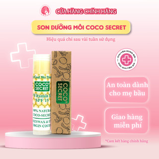[Rẻ vô địch] Son Dưỡng Môi Tinh Dầu Dừa bạc hà Coco Secret Mềm Mượt Môi