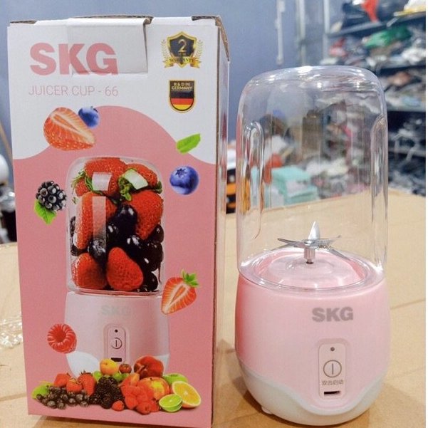 Máy Xay Sinh Tố SKG 6 Lưỡi Cầm Tay Sạc Pin, Máy Xay Sinh Tố Trái Cây Đa Năng