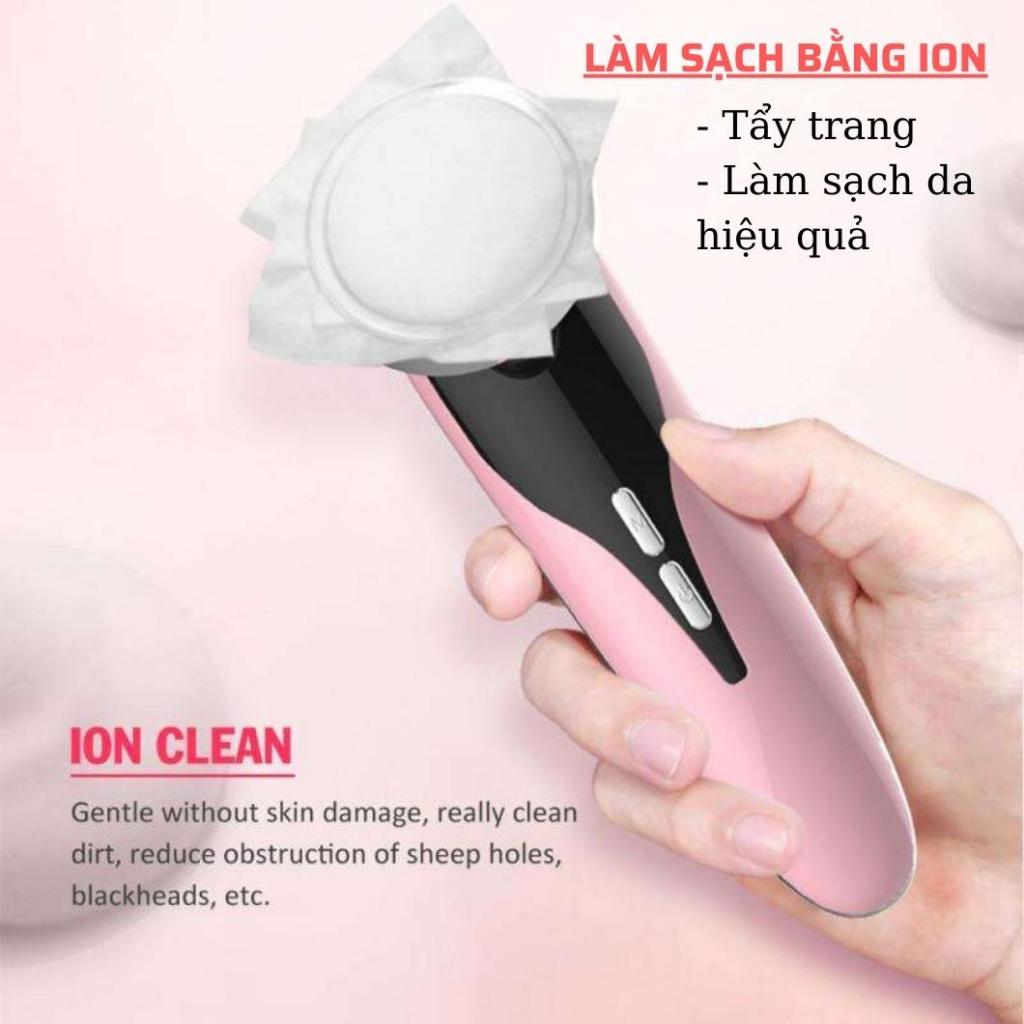 Máy massage mặt, nâng cơ, đẩy tính chất- Tẩy trang - làm căng da-trẻ hóa da - xóa nếp nhăn - làm sạch sâu làn da Nevaki