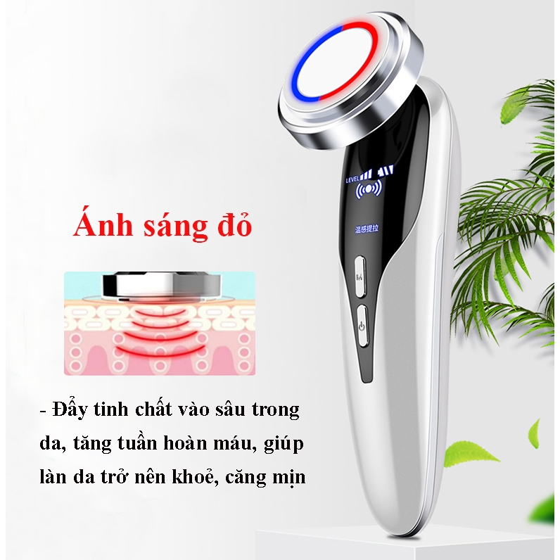 Máy massage mặt, nâng cơ, đẩy tính chất- Tẩy trang - làm căng da-trẻ hóa da - xóa nếp nhăn - làm sạch sâu làn da Nevaki
