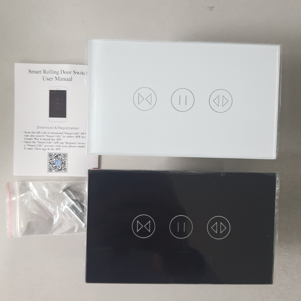 Công Tắc Cửa Cuốn WiFi + Bluetooth Điều Khiển Qua Điện Thoại Ap Tuya(Tự dừng khi gặp vật cản,dùng chung remote cửa cuốn