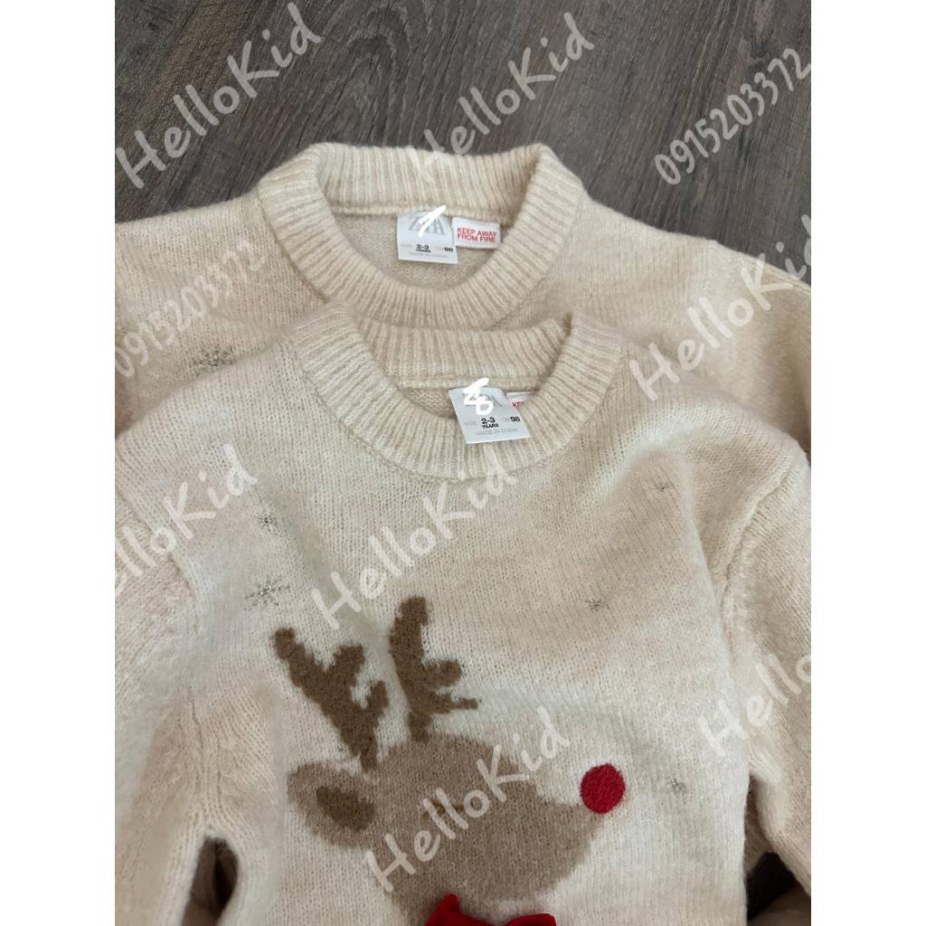Áo len nude kem tuần lộc zxr xịn cho bé