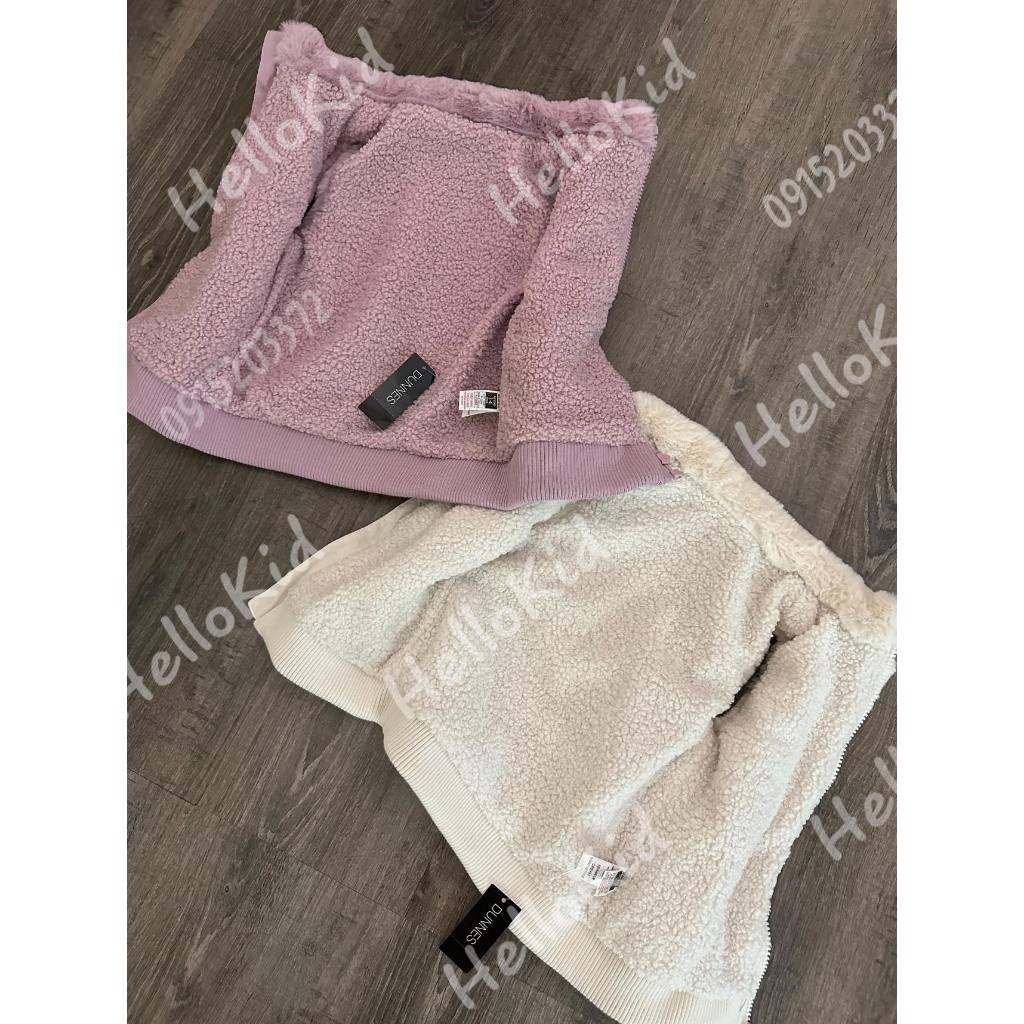 Áo gile lông thỏ cừu bé gái