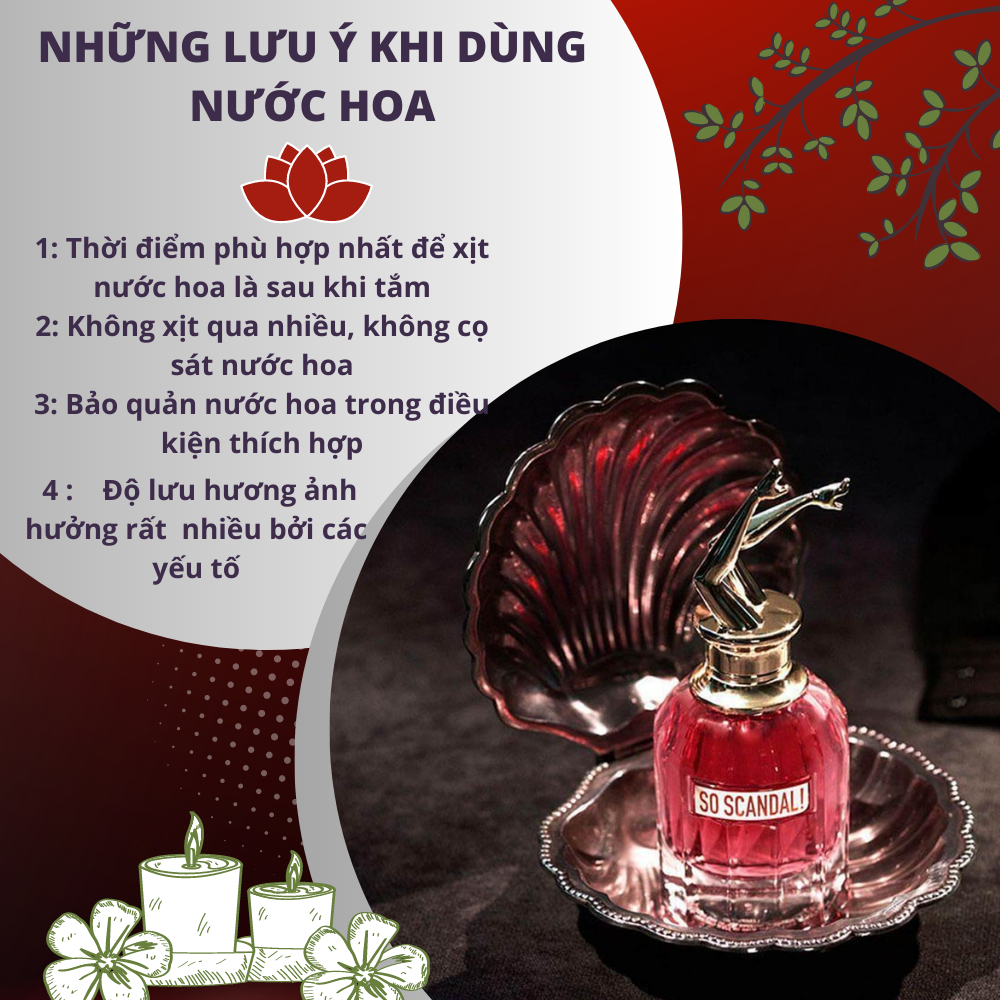 Nước hoa nữ  So Scandal Jean Paul mê hoặc, ngọt ngào, lưu hương lâu