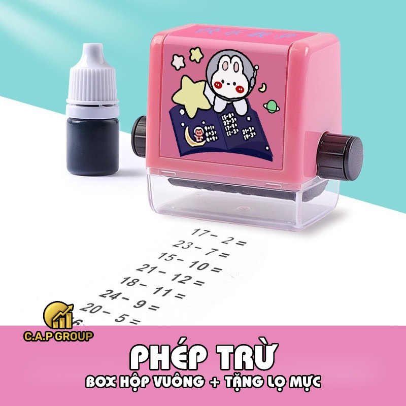 Máy Tạo Phép Tính Cộng Trừ Nhân Chia mini đơn giản ngẫu nhiên cho bé - Con lăn phép toán