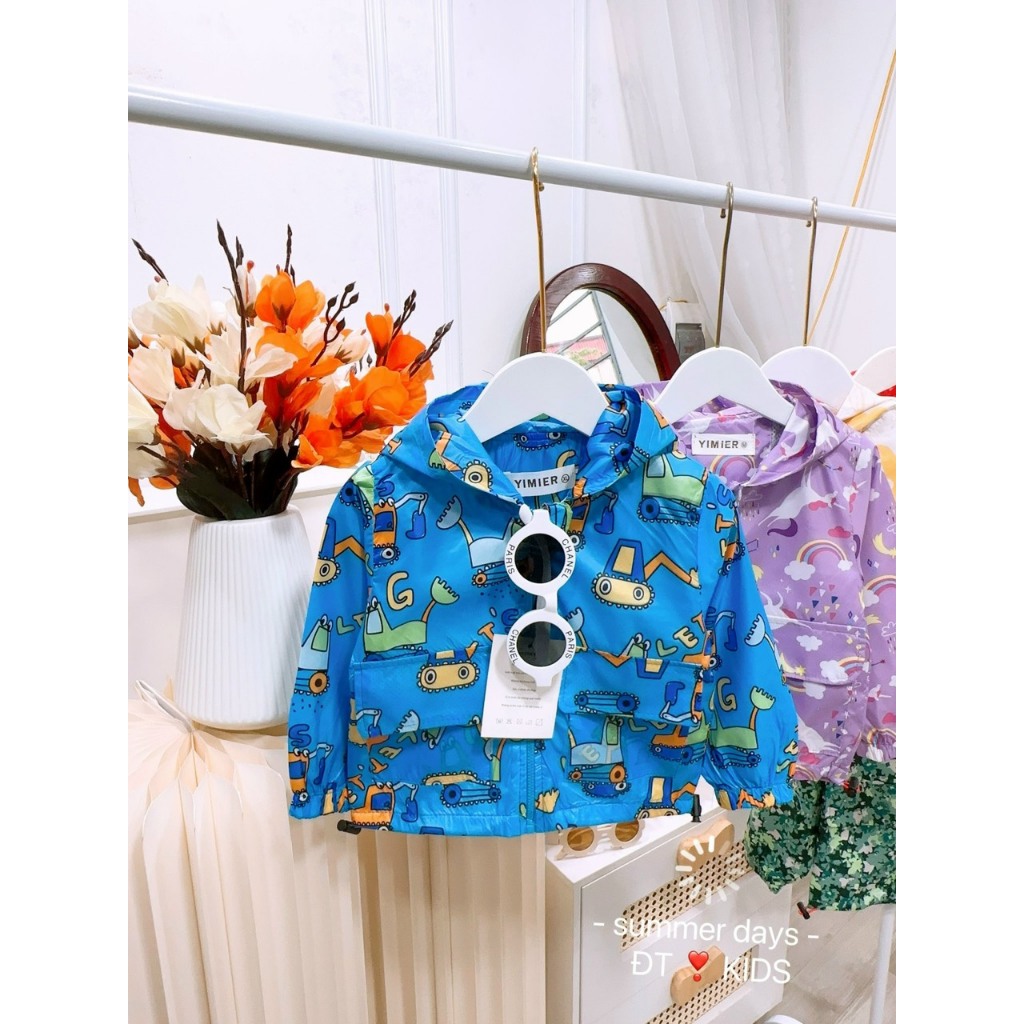 SALE ÁO KHOÁC GIÓ CHO BÉ TRAI CAO CẤP MỚI NHẤT8-8KG