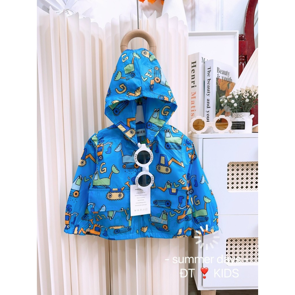SALE ÁO KHOÁC GIÓ CHO BÉ TRAI CAO CẤP MỚI NHẤT8-8KG
