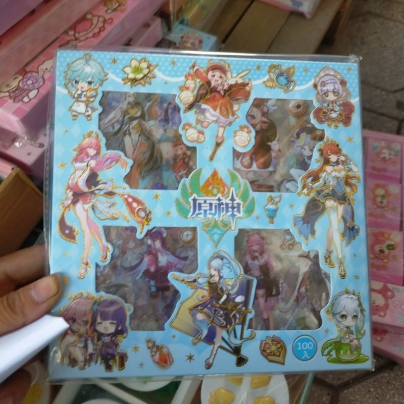 Hộp 100 tờ dán sticker samrio các hình