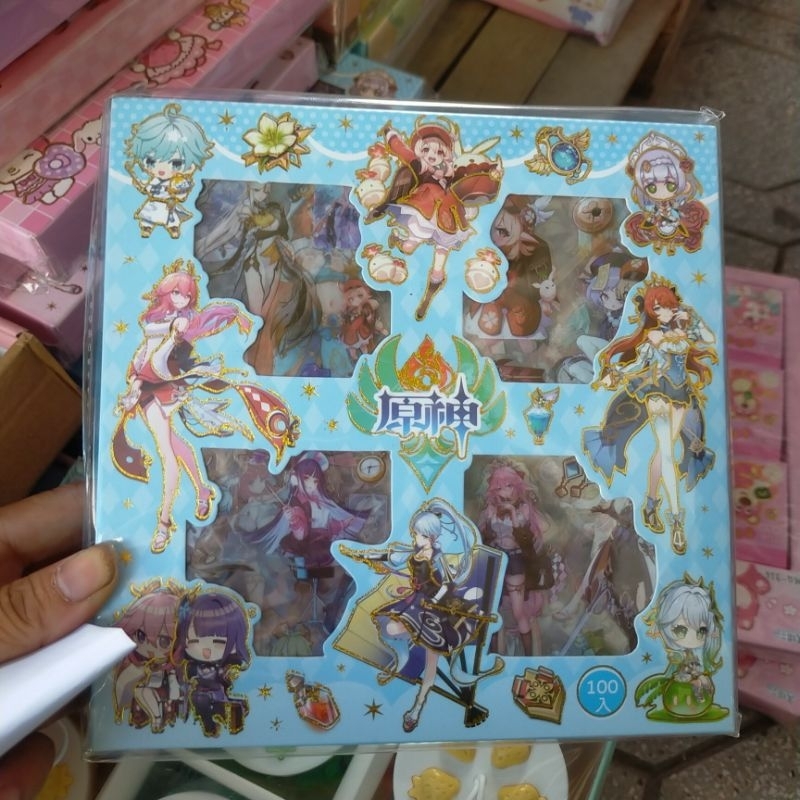 Hộp 100 tờ dán sticker samrio các hình