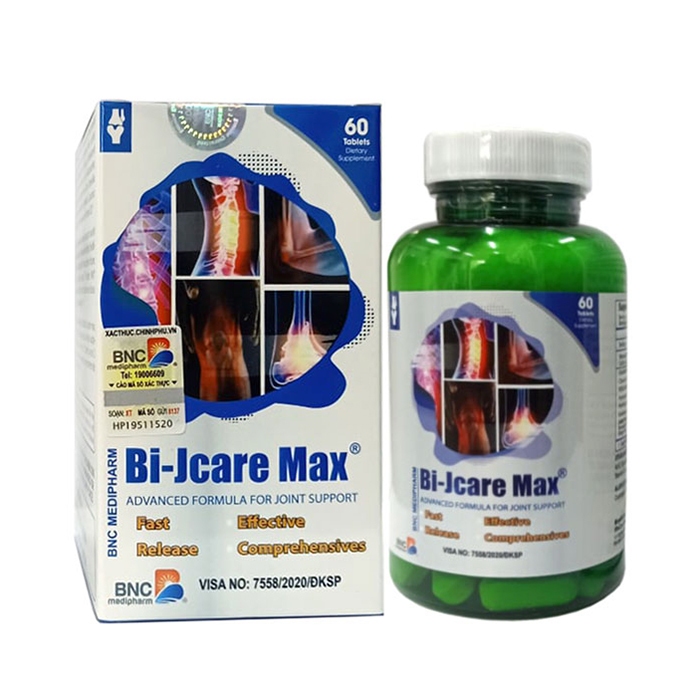 Viên Uống Xương Khớp Bi Jcare Max BNC Medipharm Giúp Tăng Tiết Dịch Khớp, Giảm Nguy Cơ Thoái Hóa Khớ