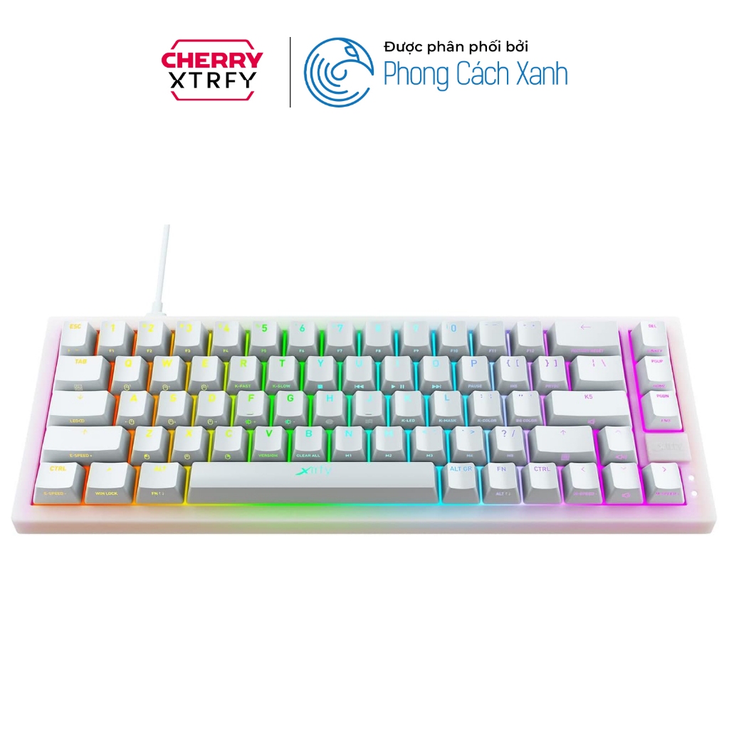 Bàn phím cơ CHERRY Xtrfy K5 Compact RGB - 65% - Hàng Chính Hãng