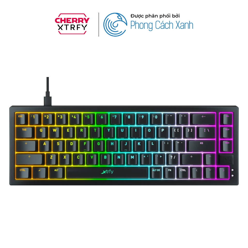 Bàn phím cơ CHERRY Xtrfy K5 Compact RGB - 65% - Hàng Chính Hãng