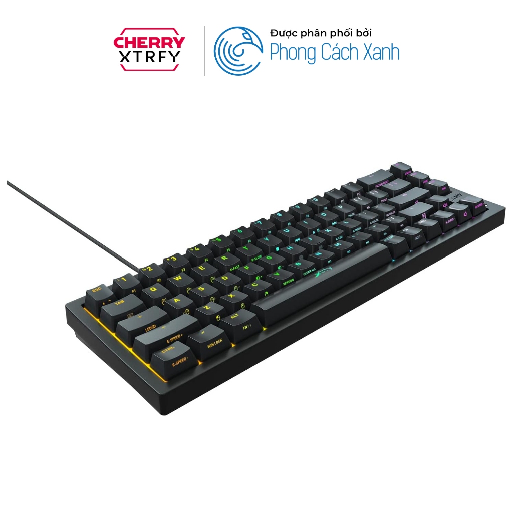 Bàn phím cơ CHERRY Xtrfy K5 Compact RGB - 65% - Hàng Chính Hãng
