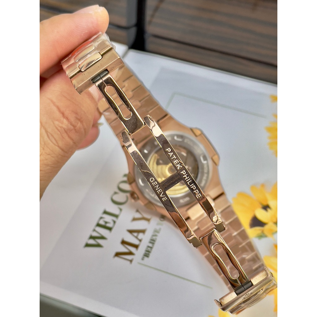 Đồng hồ nam Patek phillpe Nautilus 5711 40mm máy nhật automatic, khung thép không gỉ 904l mạ PVD