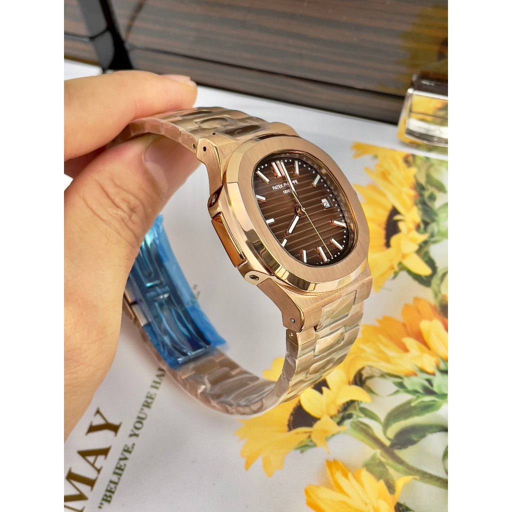 Đồng hồ nam Patek phillpe Nautilus 5711 40mm máy nhật automatic, khung thép không gỉ 904l mạ PVD