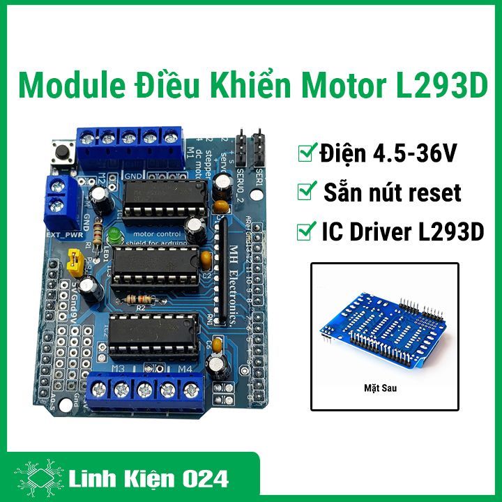 Module đều khiển động cơ L293D