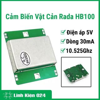 Cảm biến đầu dò Radar không dây Doppler HB100 10.525 Ghz